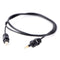 Black Audio Cable Toslink Plug To Mini-Toslink Optical 3.5mm Jack 1m KH P ES