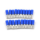 20PCS 0.187" 4.8mm Crimp Terminal Terminator Female Spade Connector Blue â„–#