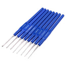8pcs Small Crochet Hooks Needles Stitches Knitting Craft Case Crochet Handle Set