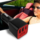 Negative Ion Ionizer Air Purifier 3 Usb Port Car Charger Portable Vehicle A6V1