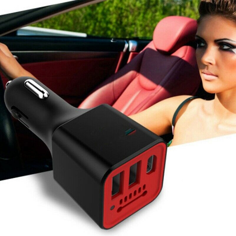 Negative Ion Ionizer Air Purifier 3 Usb Port Car Charger Portable Vehicle A6V1
