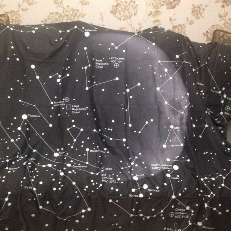 Galaxy Space Pattern Tapestry Wall Hanging Lightweight Polyester Fabric Wal J8W5