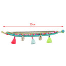 Fashion Multi-Layer Beads Strand Shell Bracelet Summer Beach Holiday Jewelr