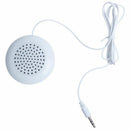 New 3.5mm Portable Mini Speaker Pad for MP3 MP4 CD iPod Phone White A7S2