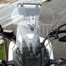 Motorcycle Clip On Windshield Wind Screen Deflector Extension Spoiler ,Clear