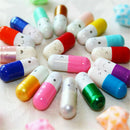 50PCS Lovely Message in a Bottle Capsule Letter Cute Love Friendship Pills Gifts