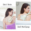 1X(Shower Brush With Bristles And Bath Balls, Back Bath Net With A Long-Sle
