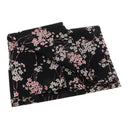 50x140cm Chinese Floral Plum Blossom Print Sewing 100% Cotton Fabric Black