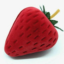 Small Strawberry Shape Jewelry Box Ring Earring Gift Cases Fruit Storage Red I1S