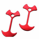 10Pcs Aluminum Alloy Outdoor Camping Tent Nail Fishbone Stopper Anchor Tent