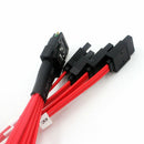 Mini SAS To 4 SATA Red Cable Adapter Multi-Lane Forward Breakout Hard Disk 50cm