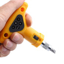 Hex Sted Anti Slip Kit Screwdriver Set Home T Handle Manual Ratchet Tool