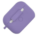 Silicone Earphone Case Protective Cover Box for Airpods Pro (Light Purple) A