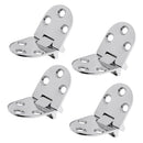 4pcs 316 Stainless Steel Flush Strap Hinge Door Hinge for Marine Boat Yacht