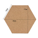 2Pcs Multifunction Cork Board Office Home Photo Background Hexagon Wall Stic Hn