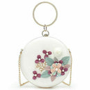 Round Banquet Party Bag With Hasp Lock Women Bag Day Clutches Ladies Weddin