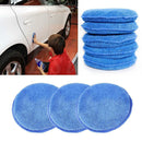 5PCS Car Waxing Polish Microfiber Foam Sponge Applicator Cleaning Detailing_Pads