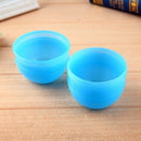 Small Size Blue Hair Dye Cup Double Scale Coloring Mixing Suction Bowl