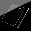 Cosmetic Acrylic Makeup Nail Eye Shadow Mixing Palette Stainless Spatula Tool