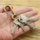 Brass Key Chain Carabiner Clip Mini Spring Clasps Hooks Keyrings Copper