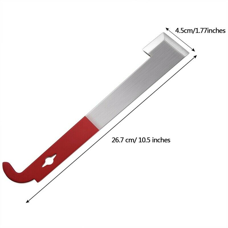 2 Pack Stainless Steel Beekeeping Hive Tool J Hook Bee Frame Lifter And Scr