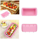 Silicone Bakeware Mould Bread Loaf Pan Tin Bake Bread Baking DIY Tools Pink J1B6
