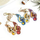 Keychain DIY Full Drills Special Shaped Diamond Painting Musical Note Girl Gifts