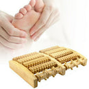 5 Roller Stress Relax Pain Relief Yoga Portable Foot Massager Wooden Elderly
