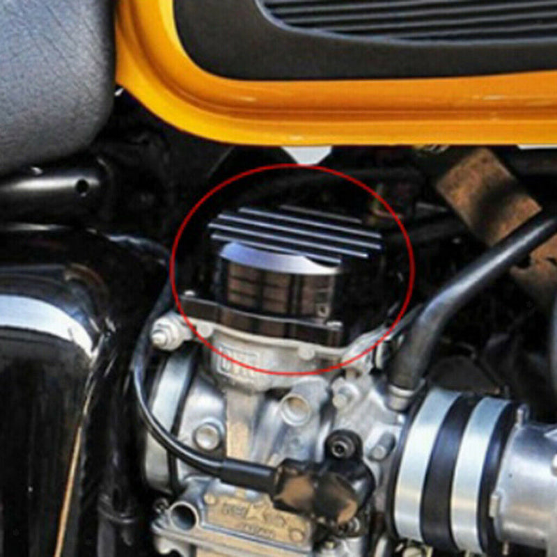 1 Pair Motorcycle Carburetor Cover Lid Carb Tops fits Triumph 08-15 Golden