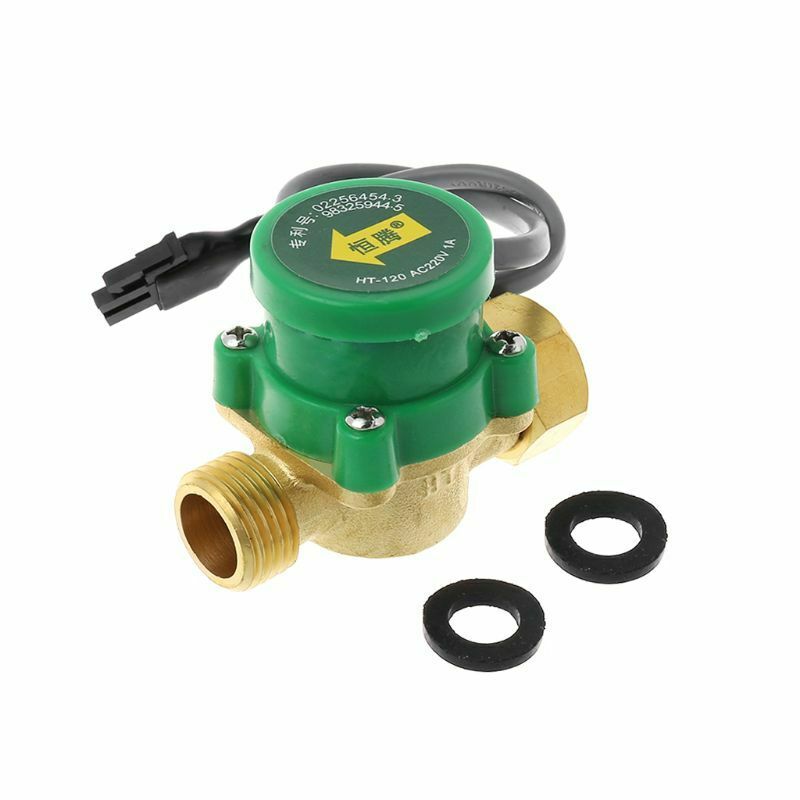 1.5A HT-120 G1/2 "-1/2" Hot And Cold Water Circulation Pump Booster Flow Switch