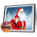Diamond Painting Santa Wearing Glasses 5D Full Round Drill Picture 40x30cm