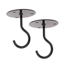 Ceiling Hooks Cup Hook Holder Hanger ,Black , 2Pack