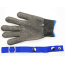 Safety Cut Proof Stab Resistant Stainless Steel Steel wire Butcher blue Glo