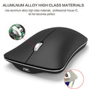 Wireless 2.4Ghz Bluetooth 4.0 Dual Mode Mouse Aluminum Alloy 1600 DPI Ultra-thin