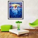 2 Dolphins 5D Diamond Painting Embroidery DIY Cross Stitch Home Decor Gifts