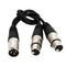 Acoustic Balance 3-Pin XLR Female To Dual 2 Male Splitter Microphone Cable