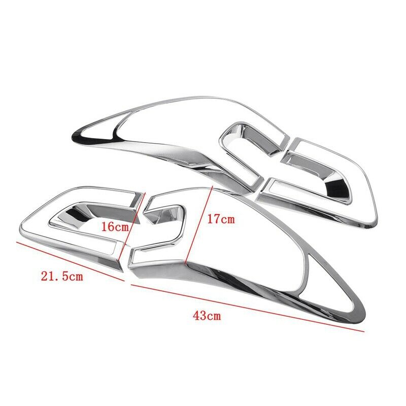 4Pcs Car Tail Light Cover Trim Frame Abs Chrome Decoration For Renault Kadj J7P4