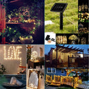 200 LED Copper Wire Waterproof Solar LED String Lights (Warm White 20m) A