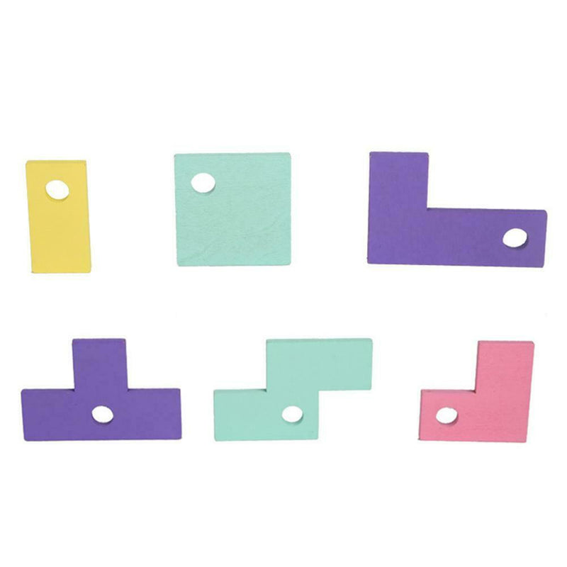 Macaron Wood Kids Russian Box Matching Desktop Game Puzzle Educational Toys