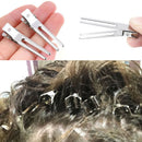 10xSINGLE PRONG ALLIGATOR CLIPS with TEETH HAIR BOWS METAL CLIPSJR