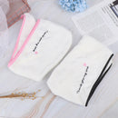 Microfiber Towel Quick Dry Hair Magic Drying Turban Wrap Hat Cap Bathing  OZ