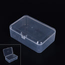 New Small Transparent Plastic Storage Box clear Square Multipurpose display S Hn