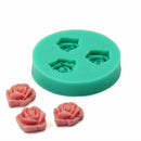 Mini Rose Flower Silicone Mold Making For Super Sculpey Clay Polymer TOP T3A7
