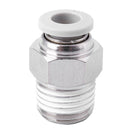 10 Pcs 1/4 inchNPT Male Thread 6mm Tube Push in to Connect Quick Fittings