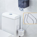 Toilet Brush Stainless Steel Set Puncture Free Toilet Clean Brush Toilet Br