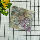 design tower paper napkins rose festive party tissue floral decoration 20pcs FT