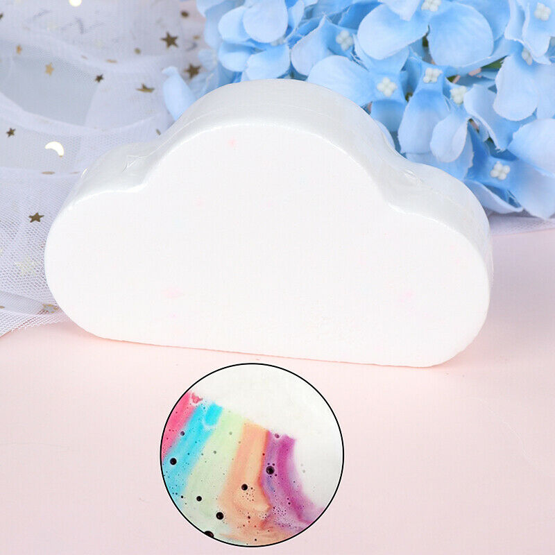 Rainbow Cloud Bath Ball Bubble Exfoliat Moisturiz Skin Bubble Bath Bombs B FT
