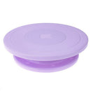 Plastic Cake Plate Turntable Rotating Anti-skid Round Cake Stand Cake Decor W1I8