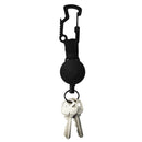 Elastic Wire Rope with Carabiner Outdoor Camp Burglar Telescopic Keychain A