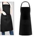 2pcs Men Women Cooking Apron with Large Pocket Baking Cooking Kitchen Aprons